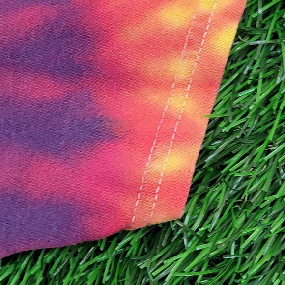 Vintage Y2K Buc-ee the Beaver Tie-Dye Shirt Medium 19x25 Cotton Red Yellow Blue - Picture 7 of 11